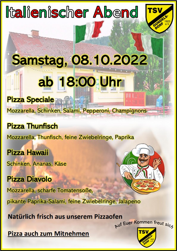 Pizzaabend Oktober 2022